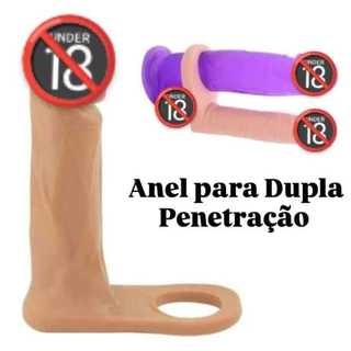 Anel Companheiro Pênis Dupla Penetração Grande 16 Cm - Sex Shop em Oferta na Shopee
