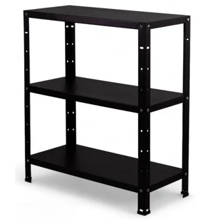 Prateleira De Aço Preto Fosco Multiuso Com 3 Bandejas em Oferta na Shopee