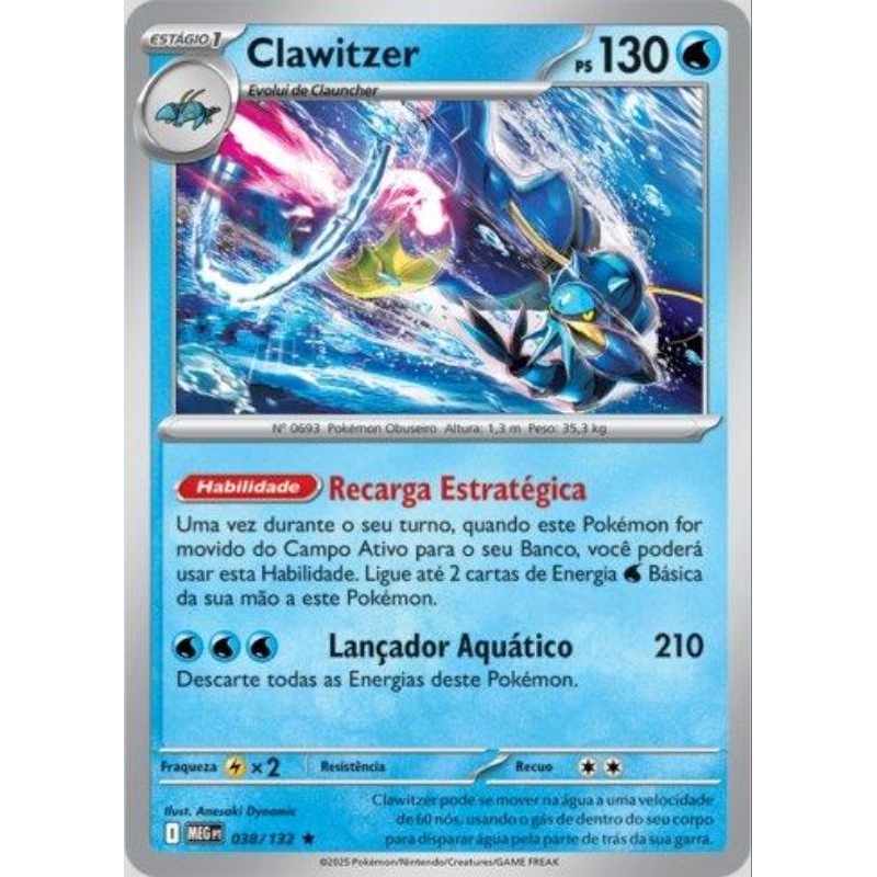 Carta Pokemon Clawitzer em Promoo na Shopee Brasil 2026