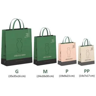 Kit com 10 sacolas Presente O Boticário - Escolha o Tamanho em Oferta na Shopee