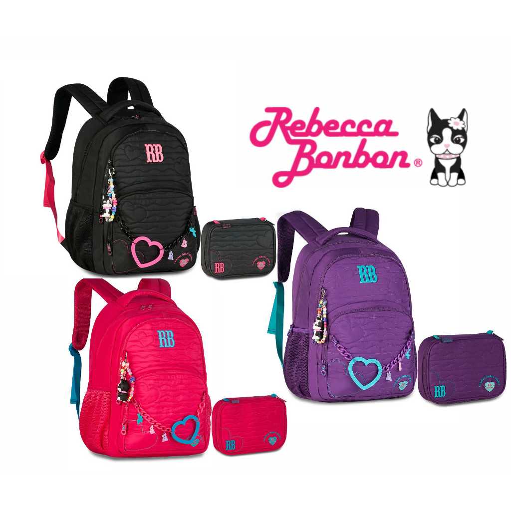 Kit Mochila e Estojo Rebecca Bonbon Original - LANÇAMENTO 2026 | Shopee ...