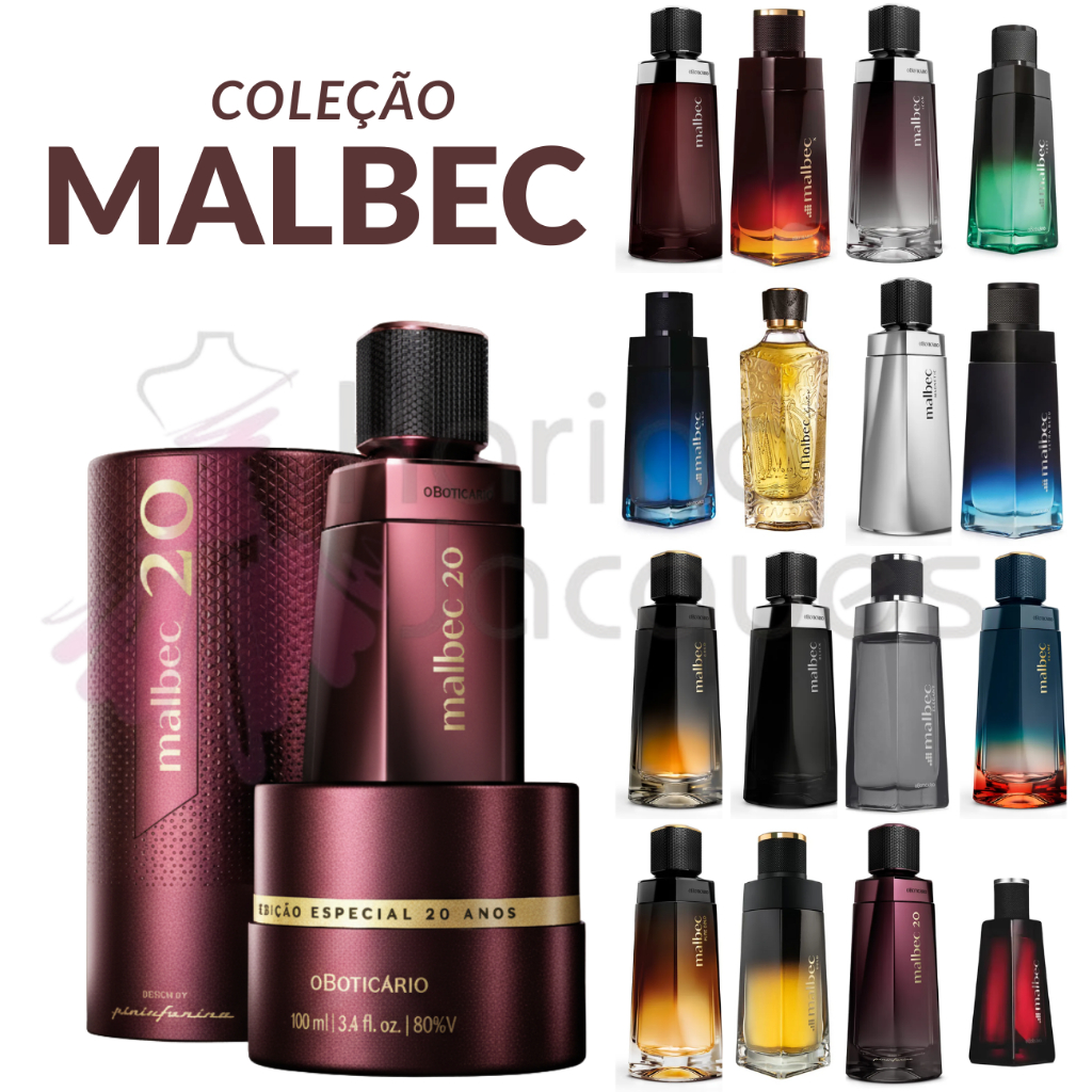 Perfume Masculino Boticario Malbec 100ml - Linha Completa | Shopee Brasil