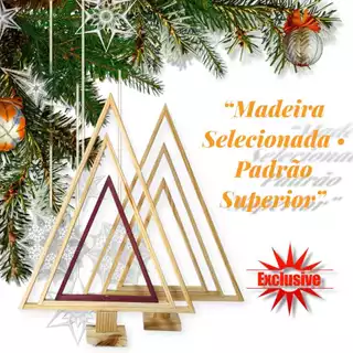 Árvore de Natal Decorativa em Madeira | Design Criativo, Artesanal e Sustentável e Elegante
