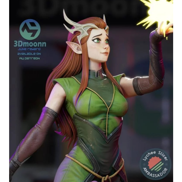 Keyleth / The Legend of Vox Machina – Action Figure Diorama e Decoração