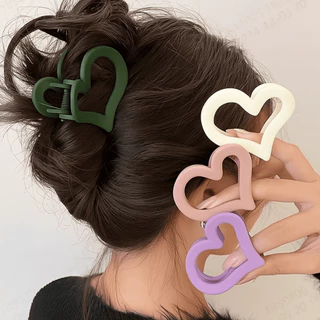 Presilha Prendedor Grampo de Cabelo Formato Coração Acessório Cabelo