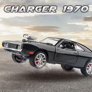 Miniatura Dodge Charger R/T 1970 Velozes e Furiosos 1:24 Metal Luz Som Colecionável Realista
