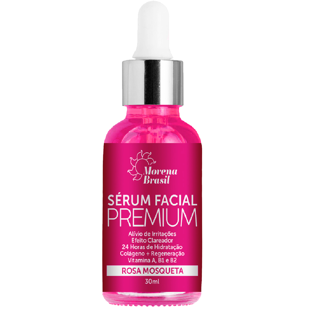 Kit Séruns Faciais Morena Brasil – Vitamina C, Ácido Hialurônico