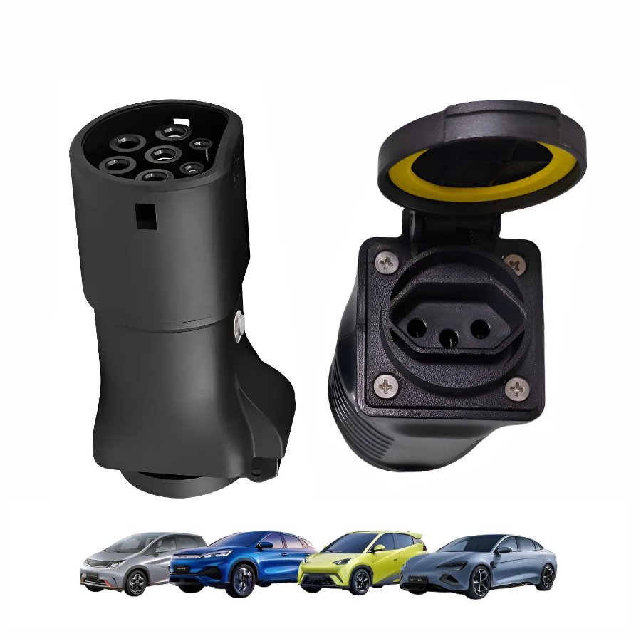 Plugue De Descarga V2l Tomada para Carro Elétrico Tipo 2 Byd Gwm