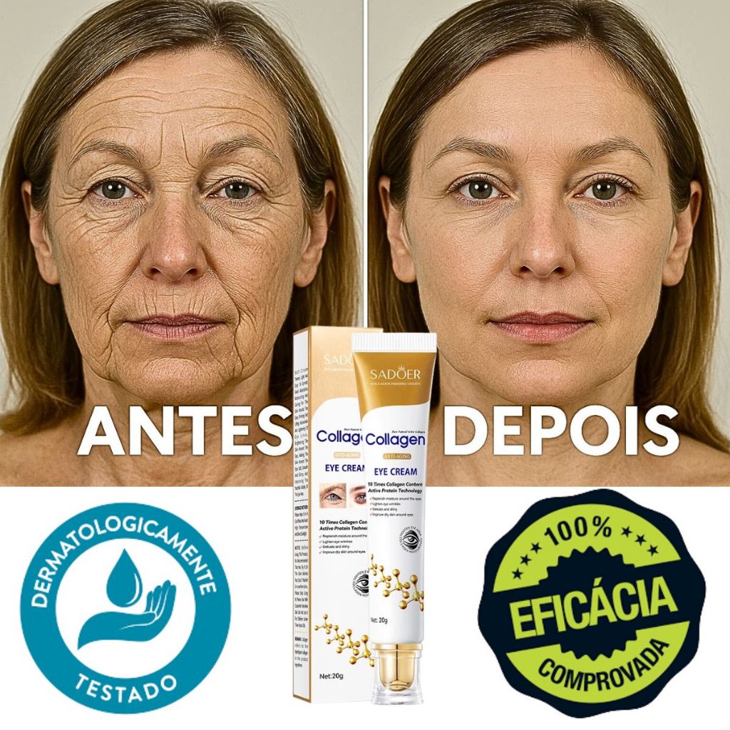 Creme Rejuvenescedor para Rosto e Olhos | Colágeno e Retinol Anti-Idade ...