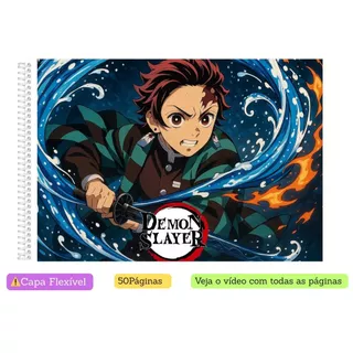 Livro de Colorir Demon Slayer | Coloring Book | Edição Fofa e Divertida |Tam.A5 e A4| 50 Paginas|Anime em Oferta na Shopee