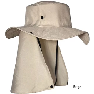 KIT 2-3 Chapéu de Pescador Australiano Proteção Solar Nuca Pescoço Pesca Camping Trilha
