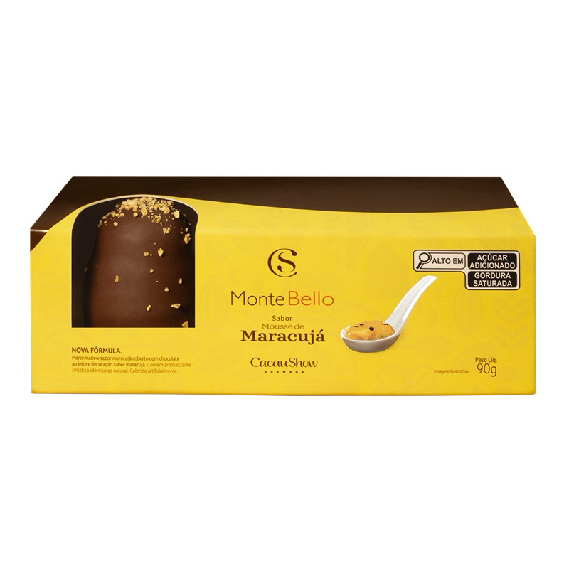 Marshmallow MonteBello Mousse de Maracujá 90g | Shopee Brasil