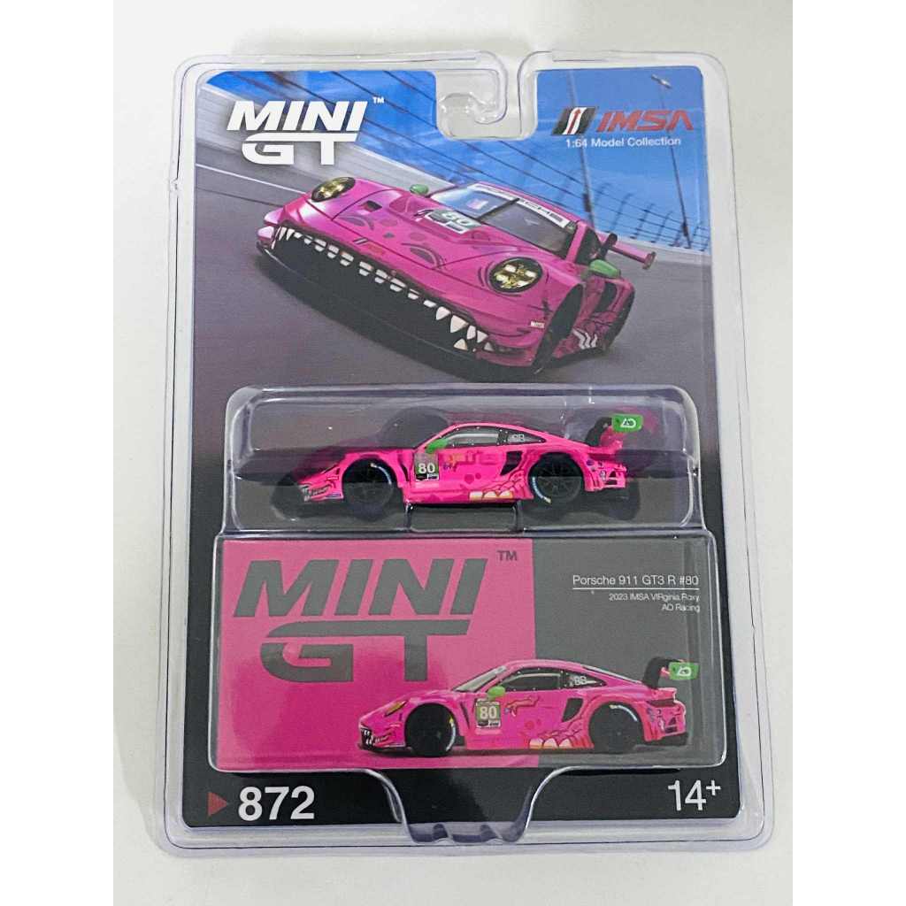Mini GT - Porsche 911 GT3 R #80 2023 IMSA Virginia Roxy Ao RAcing