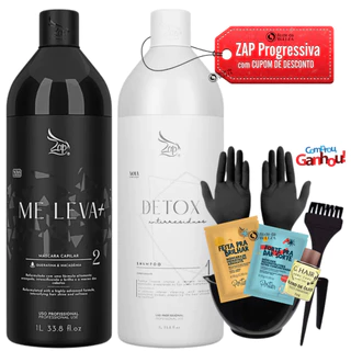 Zap Black Kit Me Leva+ 2x1Lito + Kit aplicação + Luva e Óleo em Oferta na Shopee