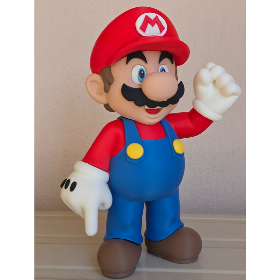 Super Mario e Luigi - Boneco Colecionavel 23cm - Feito em 3D - Decoração Geek em Oferta na Shopee
