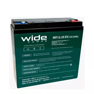 BATERIA CILCO PROFUNDO 12V 25AH PARA BICICLETA , SCOOTER E BICICLETA ELÉTRICA