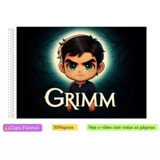 Livro de Colorir Grimm | Coloring Book | Edição Fofa e Divertida |Tam. A5 e A4| 50 Paginas |Series em Oferta na Shopee