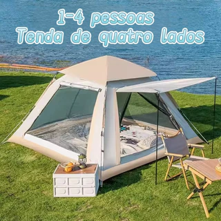barraca de camping 1 a 4 pessoas automatica barraca para acampar impermeavel tenda em Oferta na Shopee