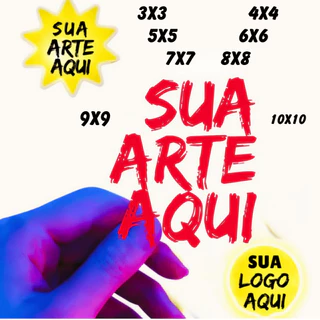 100 a 2000 MIL Adesivos Personalizados 3x3/4x4/5x5/6x6/7x7/8x8 sua LOGO/ARTE Embalagem Identificação