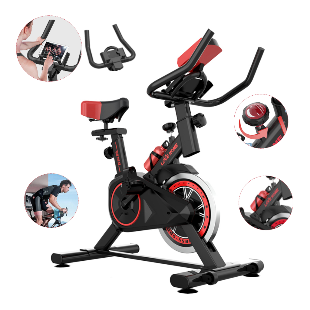 Bicicleta de spinning profissional de 120kg para academia com suporte ...