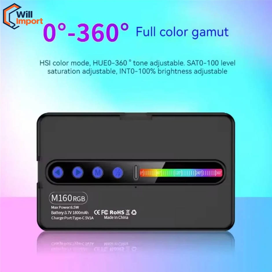 Luz de preenchimento e luz quente para fotografia LED RGB 2700k-6500k ...