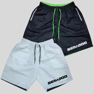 Kit 2 Bermudas de Praia Masculina Jet Sky Shorts Tactel Secagem Rapida