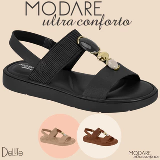Sandália Modare Ultraconforto Feminina Pedraria Palmilha Ultramacia em Oferta na Shopee