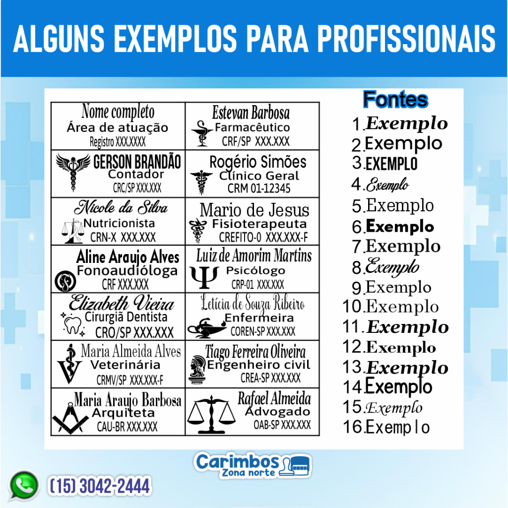 Carimbo Personalizado Profissional Nykon 302 - Alta Qualidade e ...