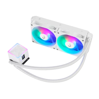 Water Cooler Branco 240mm | Rise Mode | Frost Argb Rainbow | Intel e Amd | Branco