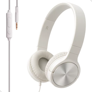 Fone de Ouvido com Fio Estéreo | Microfone HD | Confortável para Estudo, Musicas e Home Office em Oferta na Shopee