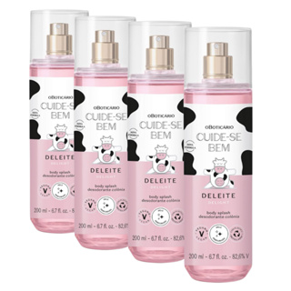 Kit 4 Body Splash Cuide-se Bem Deleite Feminino - 200ml em Oferta na Shopee