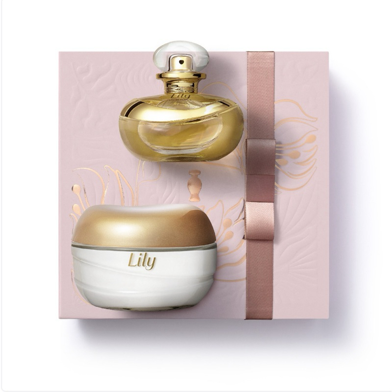 Kit Lily EDP 75ml + Creme Acetinado 250g O Boticário | Presente ...