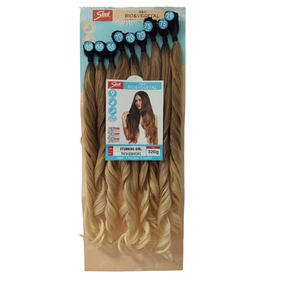 Cabelo Ondulado Bio Vegatal Sleek Stunning Girl 75cm 320g | Shopee