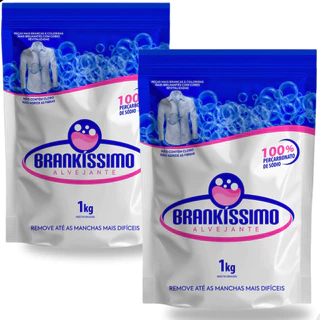 Percarbonato 100% Puro Tira Manchas Roupas Brancas e Coloridas