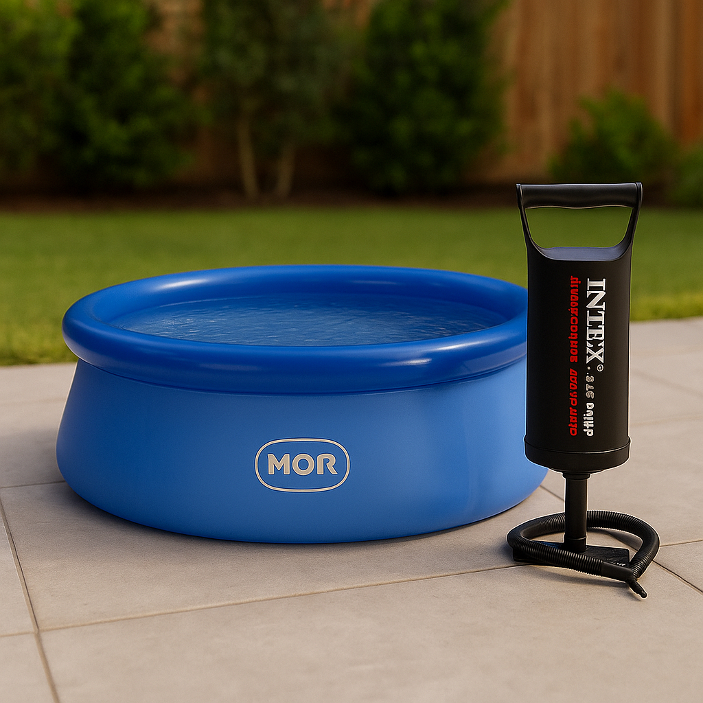 Piscina Mor 1000 Litros Inflável + Bomba de Encher Intex | Shopee Brasil