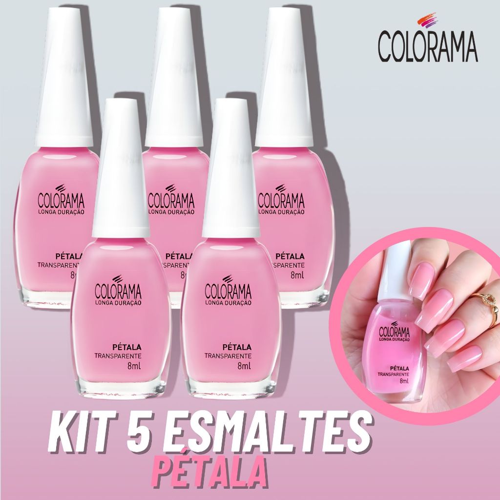 Esmaltes Pétala Natural Colorama Rosa Cremoso Esmalte Atacado | Shopee ...