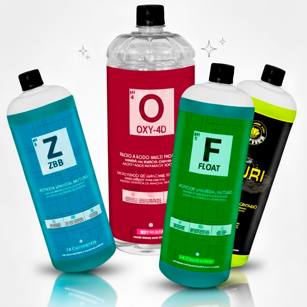 Kit Limpeza Completa Pluri Zbac Oxy-4d Float Limpador Higienização Tira ...