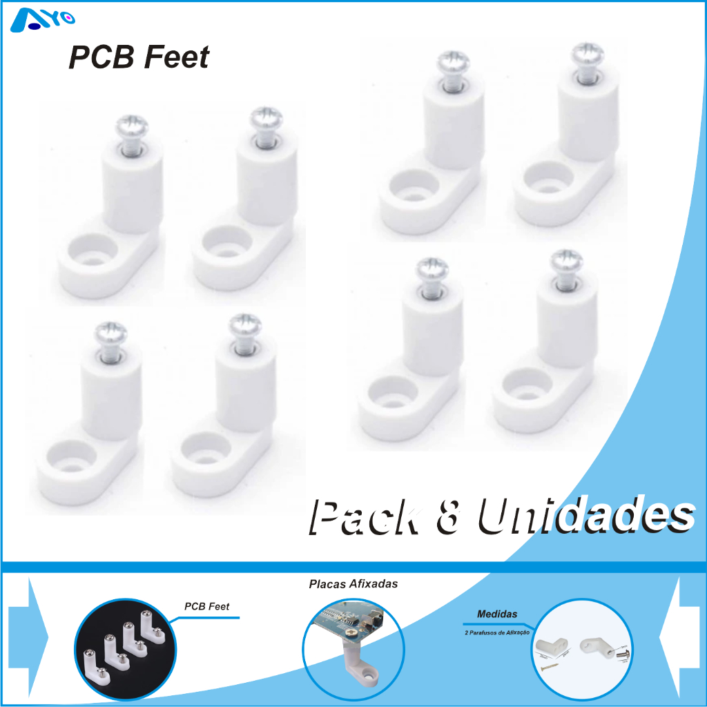 Pcb Feet P/ Raspberry Pi e Placas em Geral (8 Unidades) | Shopee Brasil