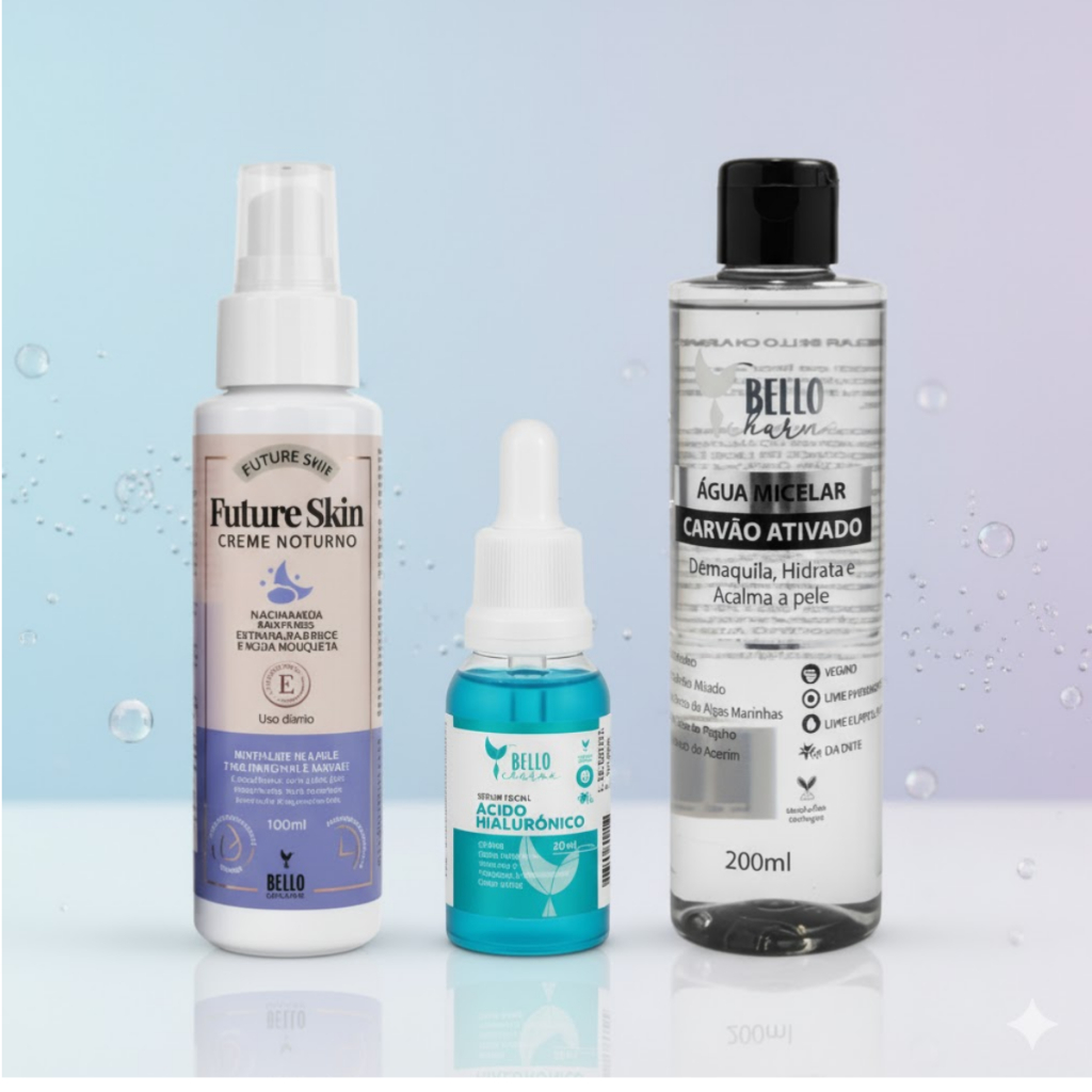 Kit Skincare Noturno Cuidados Facial - Bello Charme | Shopee Brasil