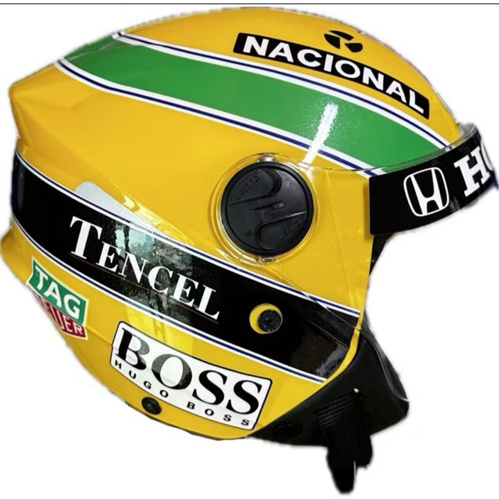 Capacete Pro Tork Airton Senna Aberto