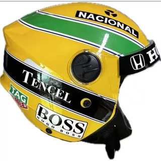 Capacete Pro Tork Airton Senna Aberto