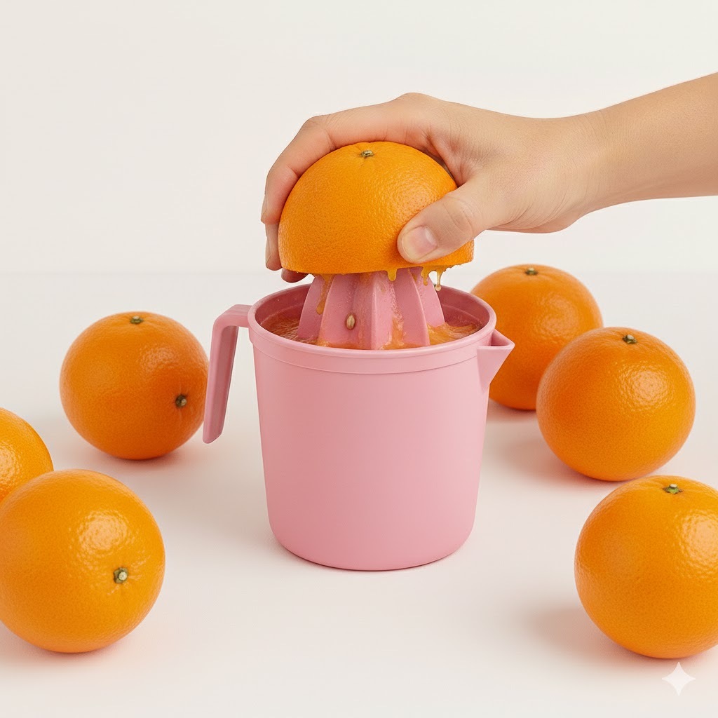 Espremedor de Laranja e Limão Manual 600ml Frutas Jarra Prát
