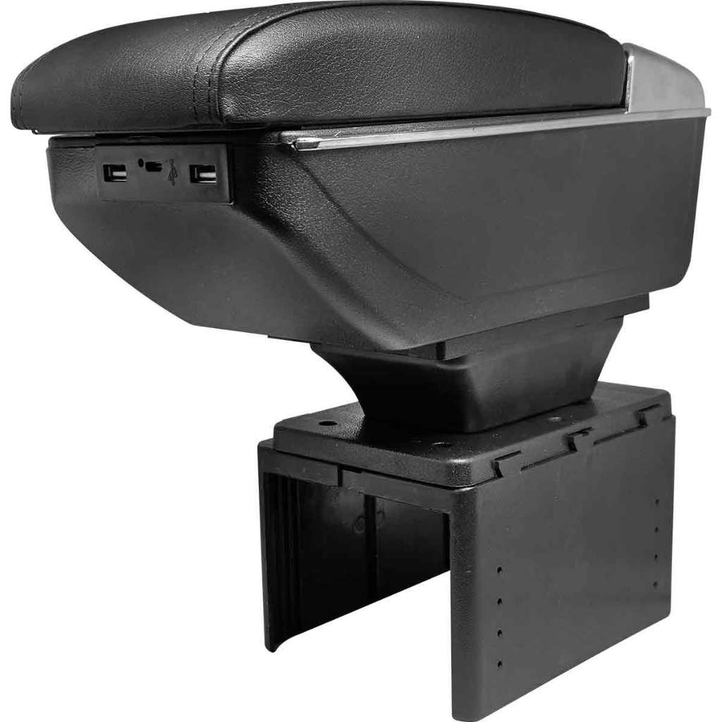 Console Apoio De Braço Universal Com Entrada Usb Porta Copo