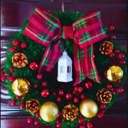 Guirlanda de natal luxo reforçada decoração natalina enfeite de natal enfeite de porta