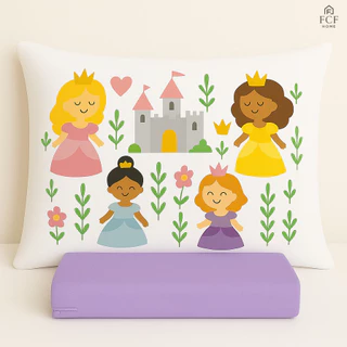 Jogo de Lençol Infantil Solteiro – Princesas Encantadas Exclusivo FCF HOME