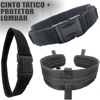Cinto Tático Militar Segurança Operacional com Protetor Lombar