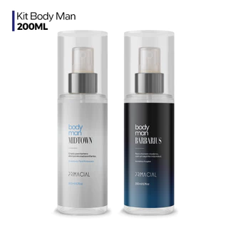 Kit Body Splash Masculino Barbarius e Midtown 200ml by Primacial em Oferta na Shopee