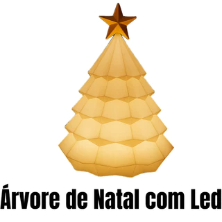 Árvore de Natal com Lâmpada de Led para Decoração Natalina