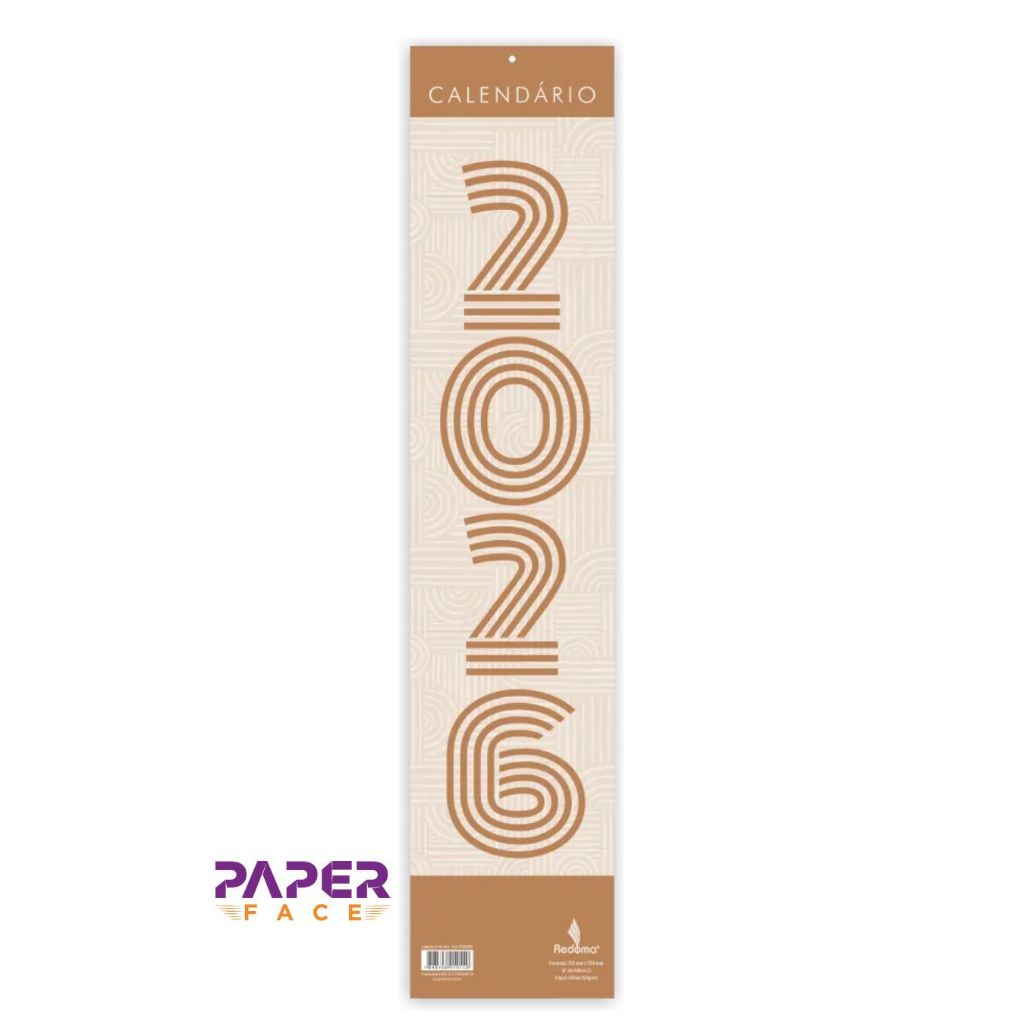 Calendário Vertical 2026 - Redoma | Shopee Brasil