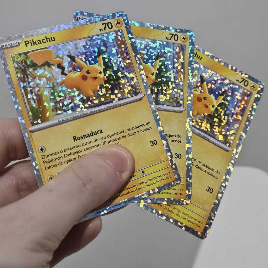 mcdonald's pokemon pikachu card holo 2023 Carta Holográfica (006/015) - Coleção (Original) [1] Growl During your opponents next turn Pikachu - McDonald's Promos 2023